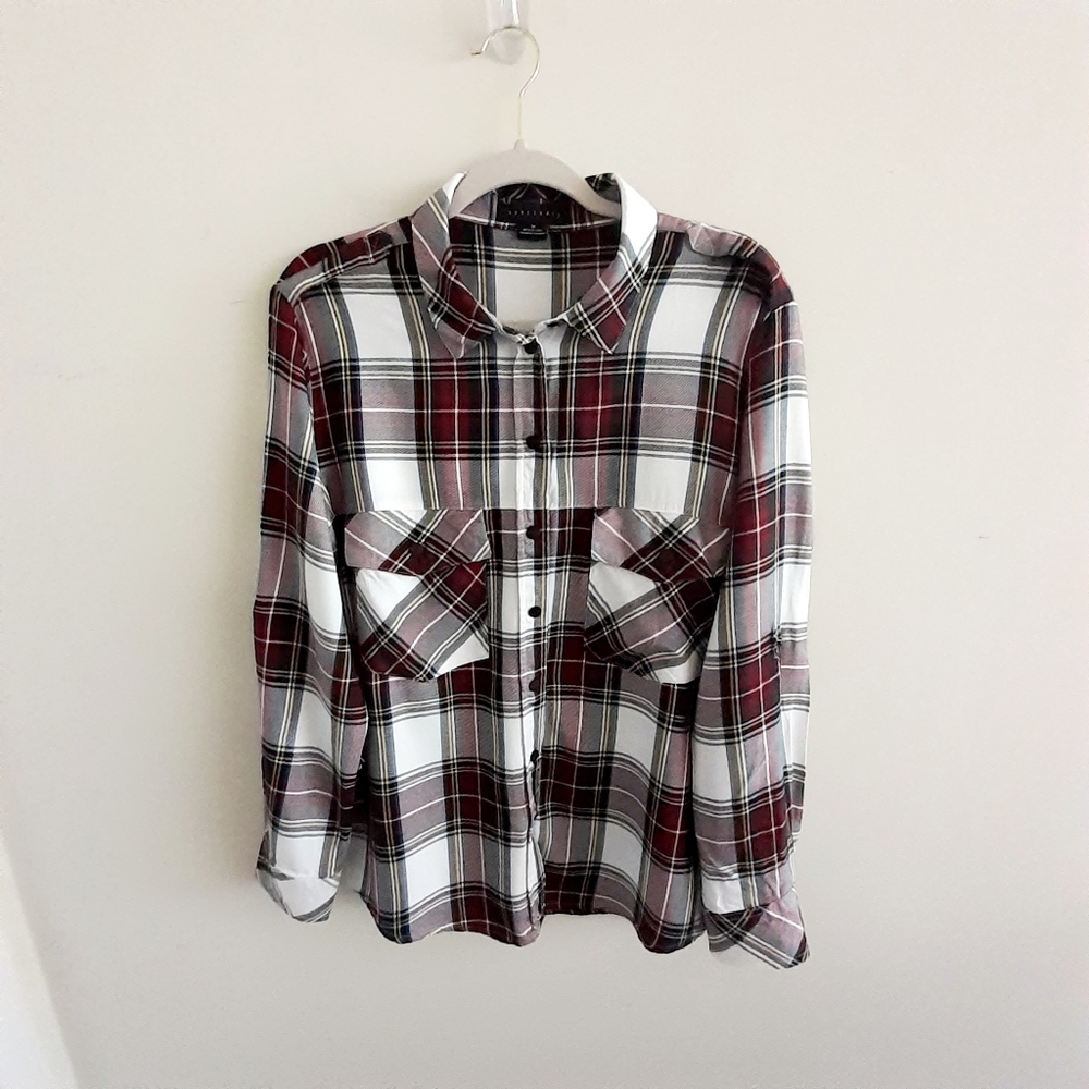 Final PriceSanctuary Button Down Plaid Top
